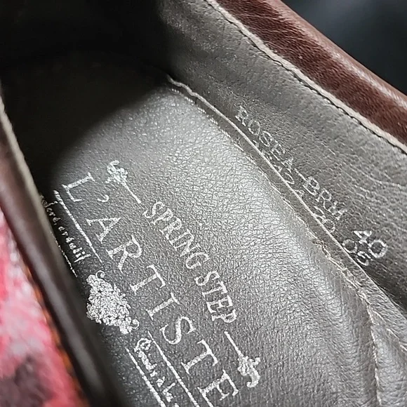 L'Artiste Rosea Spring Step Slip on Sneaker Floral Leather EU 40 - Picture 7 of 11